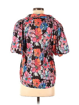 Lobo Rosa Multi Floral Short Sleeve Blouse (view 2)