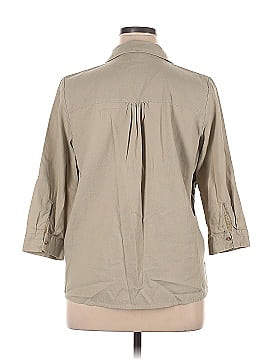 Gloria Vanderbilt 3/4 Sleeve Button-Down Shirt (view 2)