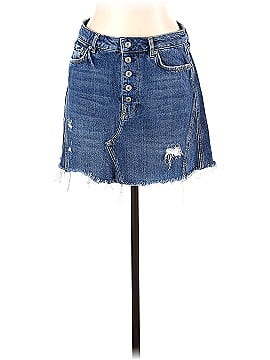 We the Free Denim Skirt (view 1)