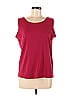 Lauren Brooke Burgundy Sleeveless Top Size M - photo 1