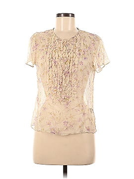 Lauren by Ralph Lauren Short Sleeve Silk Top (view 1)