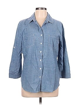 Assorted Brands 3/4 Sleeve Button-Down Shirt (view 1)