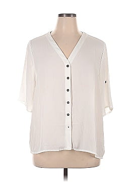 Shein Curve Short Sleeve Blouse (view 1)