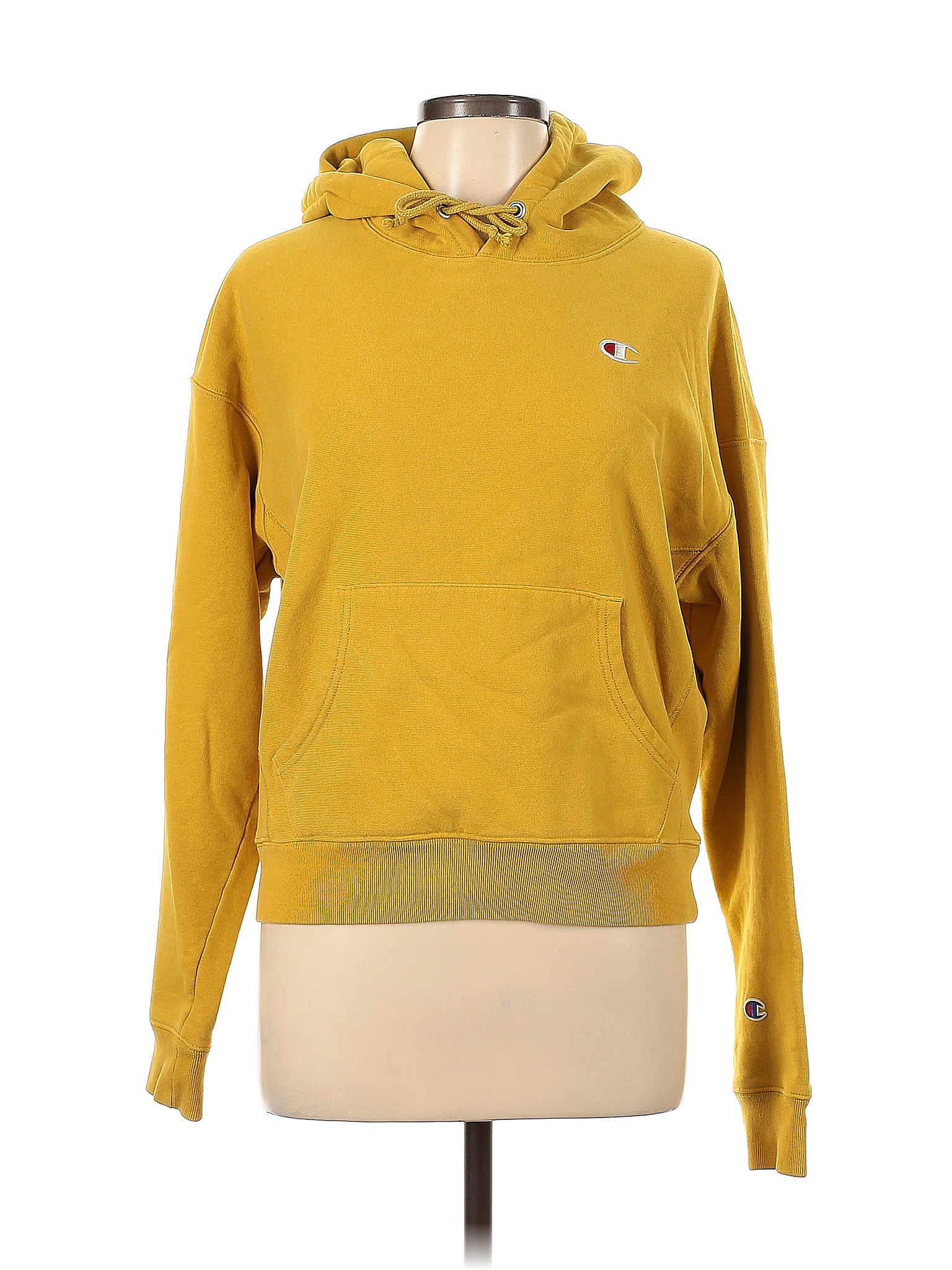 Champion Yellow Pullover Hoodie Size L - 53% off | ThredUp