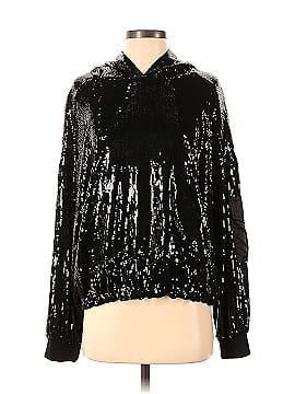 Nicole Miller Stretch Sequin Hoodie (view 1)