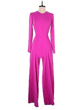 Adam Lippes Collective Long Sleeve Magenta Jumpsuit (view 1)