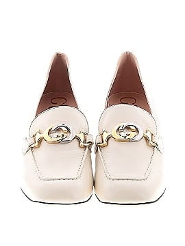 Gucci Zumi Mid Heel Leather Loafers (view 2)