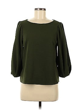 Green Envelope 3/4 Sleeve Top (view 1)