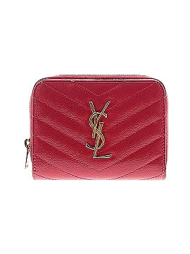 Yves Saint Laurent Matelasse Classic Monogram Zip Around Leather Wallet (view 1)