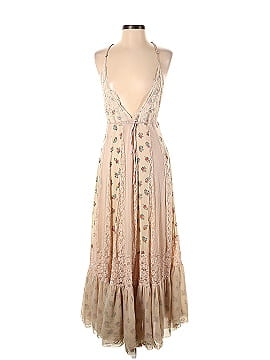 HAH | Hot-As-Hell Ivory Floral V-neck Dress (view 1)