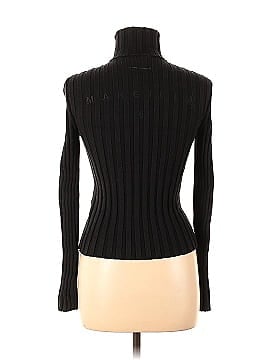 MM6 Maison Martin Margiela Black Ribbed Zip Pullover (view 2)