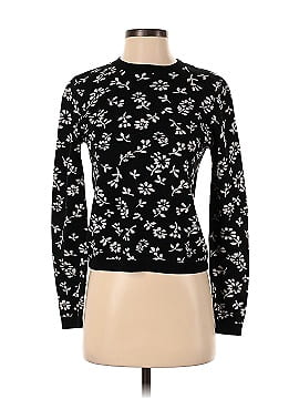 Sandy Liang Black Floral Sweater (view 1)