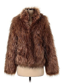 Unreal Fur Brown Faux Fur Delish Jacket (view 1)