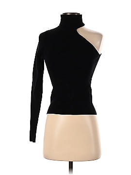 Bardot Asymmetric Sleeve Knit Turtleneck Top (view 1)