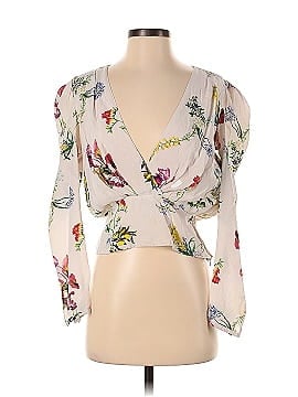 Chelsea And Walker White Floral Long Sleeve Top (view 1)