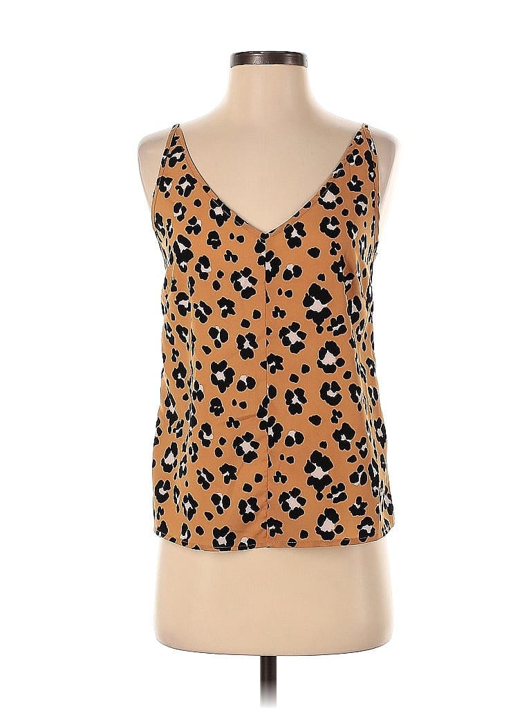 Pre-owned Thakoon Collective Sleeveless Top Brown Sweetheart Neckline Tops