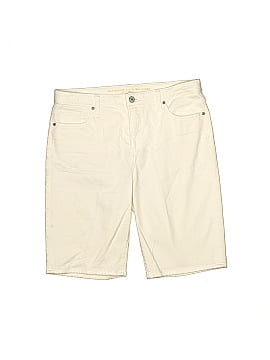 So Slimming by Chico's Khaki Shorts (view 1)