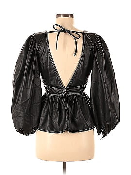 STAUD Faux Leather Luna Top (view 2)