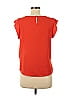 Iris Basic 100% Polyester Orange Short Sleeve Top Size M - photo 2
