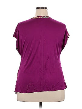 INC International Concepts Short Sleeve Blouse (view 2)