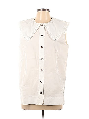Ganni Sleeveless Button-Down Shirt (view 1)