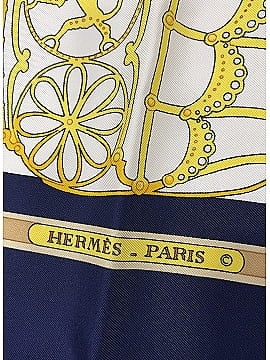 Hermès Les Muserolles 1986 by Christiane Vauzelles Scarf (view 2)