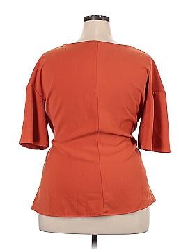 ELOQUII Short Sleeve Blouse (view 2)