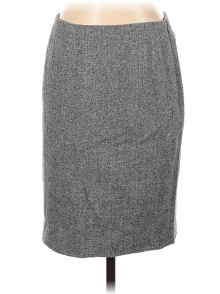 Pre-owned Ann Taylor Casual Skirt In Gray
