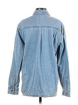 Good American X Zara Long Sleeve Button-Down Shirt (view 2)