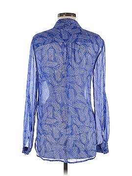 Diane von Furstenberg Long Sleeve Silk Top (view 2)