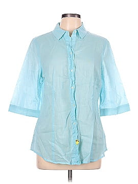 Old Navy 3/4 Sleeve Button-Down Shirt (view 1)