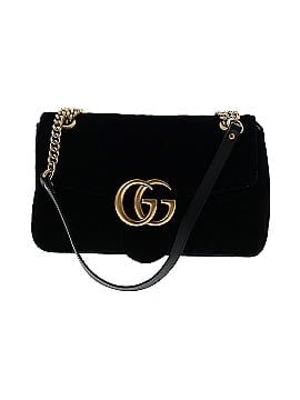 Gucci Velvet Matelasse GG Marmont Flap Shoulder Bag (view 1)