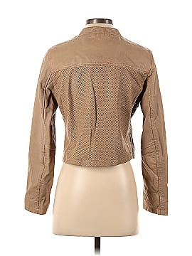 Bano eeMee Perforated Cropped Leather Jacket (view 2)