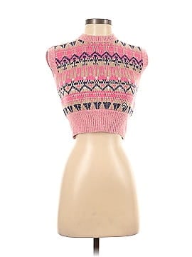 Paco Rabanne Pink Knit Sweater Vest (view 1)