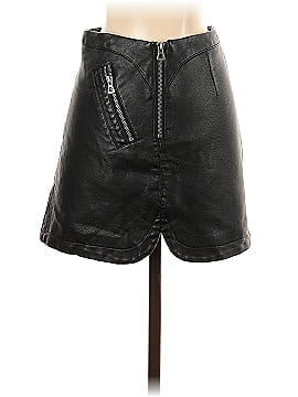 Silence and Noise Faux Leather Skirt (view 2)