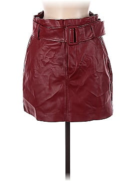 Zara TRF Faux Leather Skirt (view 1)