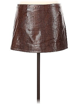 Miaou Faux Leather Skirt (view 2)
