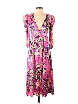 PatBO Pink Floral Puff Sleeve Dress (view 1)