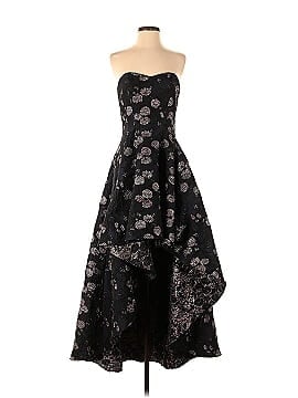 Badgley Mischka Floral High Low Gown (view 1)