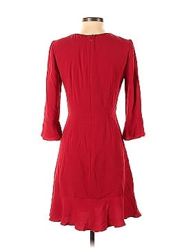 Slate & Willow Crimson Red Ruffle Dress (view 2)