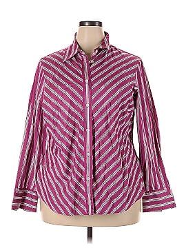 Jones New York Signature Long Sleeve Button-Down Shirt (view 1)