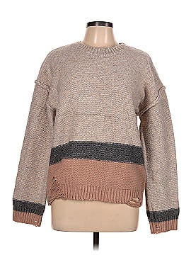 Hem & Thread Pullover Sweater (view 1)