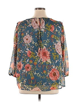 LC Lauren Conrad 3/4 Sleeve Blouse (view 2)