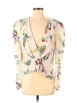 Chelsea And Walker White Floral Long Sleeve Top (view 1)
