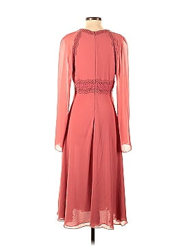 Giamba Paris Pink Lace Long Sleeve V-Neck Dress (view 2)