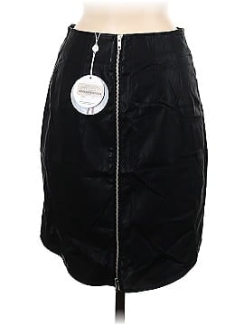 Finders Keepers Faux Leather Skirt (view 2)