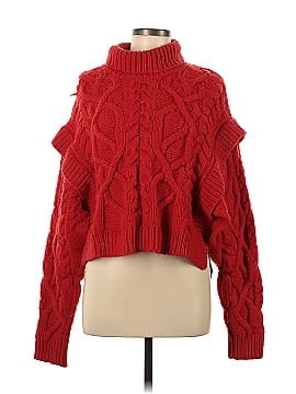 Aknvas Bonnie Cable Knit Turtleneck Sweater (view 1)