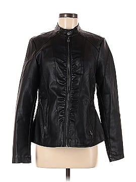 Baccini Faux Leather Jacket (view 1)