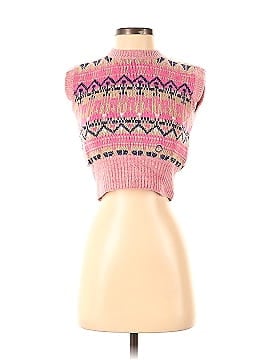 Paco Rabanne Pink Knit Sweater Vest (view 1)