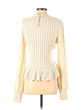 Louna White Pointelle Sweater (view 2)